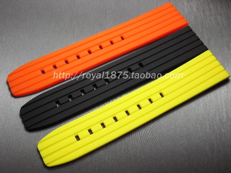 20 22 24mm soft waterproof high quality watchband rubber silicone straps Replacement Bracelet watches Orange yellow watchband
20 22 24mm soft waterproof high quality watchband rubber silicone straps Replacement Bracelet watches Orange yellow watchband
