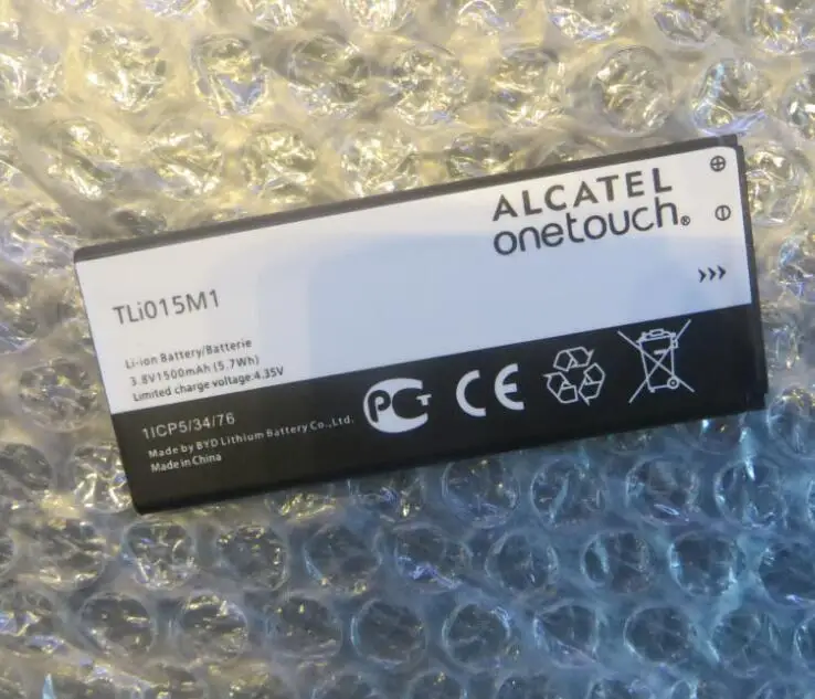 Фото Перезаряжаемый литий ионный аккумулятор для Alcatel One Touch Pixi 4 4034A 1500 мАч TLi015m1|lithium