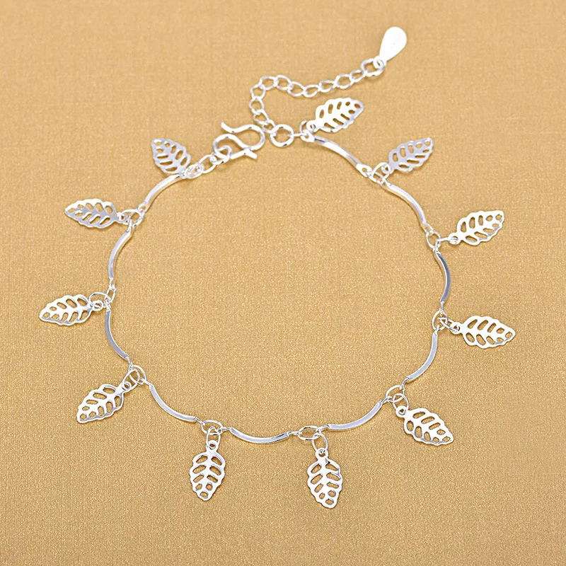 Fresh Delicate Silver Color Hollow Leaves Charm Bracelets For Women Summer Jewelry Gifts
Fresh Delicate Silver Color Hollow Leaves Charm Bracelets For Women Summer Jewelry Gifts