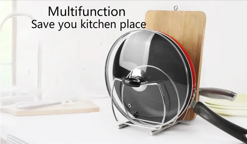Stainless steel Kitchen Shelf Hardware Kitchen Accessories Solid Pot Cover Rack Storage Holders Kitchen storage storage rack
Stainless steel Kitchen Shelf Hardware Kitchen Accessories Solid Pot Cover Rack Storage Holders Kitchen storage storage rack