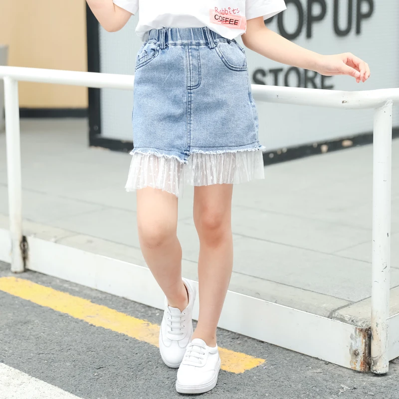 Fashion Sexy Casual Girl Jean Skirt Kids Children Layered Mesh Tulle Ruffly Denim Pencil Skirt Four Seasons Teenage Girl Clothes
Fashion Sexy Casual Girl Jean Skirt Kids Children Layered Mesh Tulle Ruffly Denim Pencil Skirt Four Seasons Teenage Girl Clothes