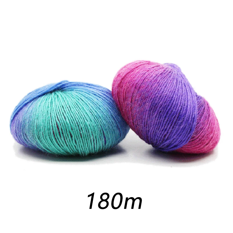 50g/Ball Colorful lace cotton yarn Segmental Dyeing Gradient Yarn DIY Hand Knitting Crochet Garment Doll Lace Yarn
50g/Ball Colorful lace cotton yarn Segmental Dyeing Gradient Yarn DIY Hand Knitting Crochet Garment Doll Lace Yarn