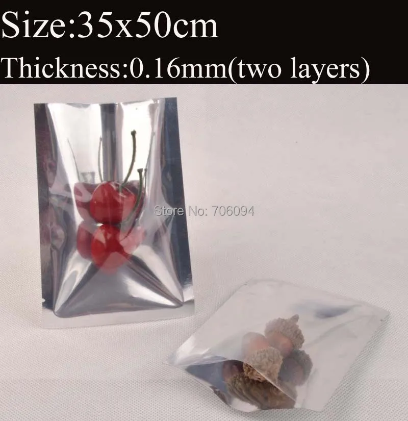 35*50cm(13.8''*19.7'') Clear silver Aluminum Foil Bag,Heat seal silver Aluminum bag visiable tea packing plastic bag,50pcs/lot
35*50cm(13.8''*19.7'') Clear silver Aluminum Foil Bag,Heat seal silver Aluminum bag visiable tea packing plastic bag,50pcs/lot
