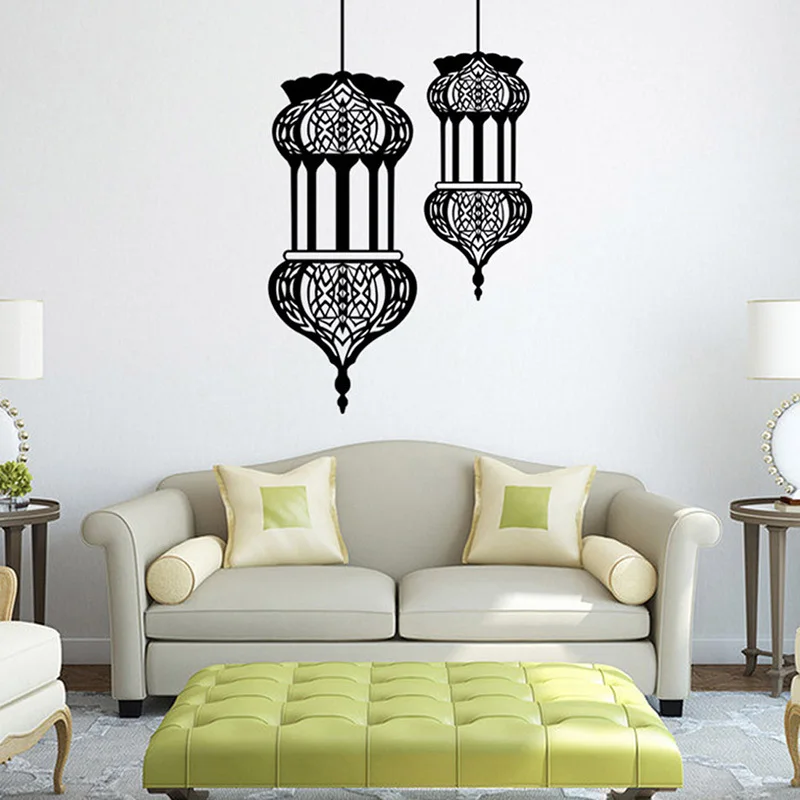 Islamic Lantern Vinyl Wall Stickers Muslim Pattern arabic Art Wall Decals Mosque Home Mural Poster Sofa Wall Decoration
Islamic Lantern Vinyl Wall Stickers Muslim Pattern arabic Art Wall Decals Mosque Home Mural Poster Sofa Wall Decoration