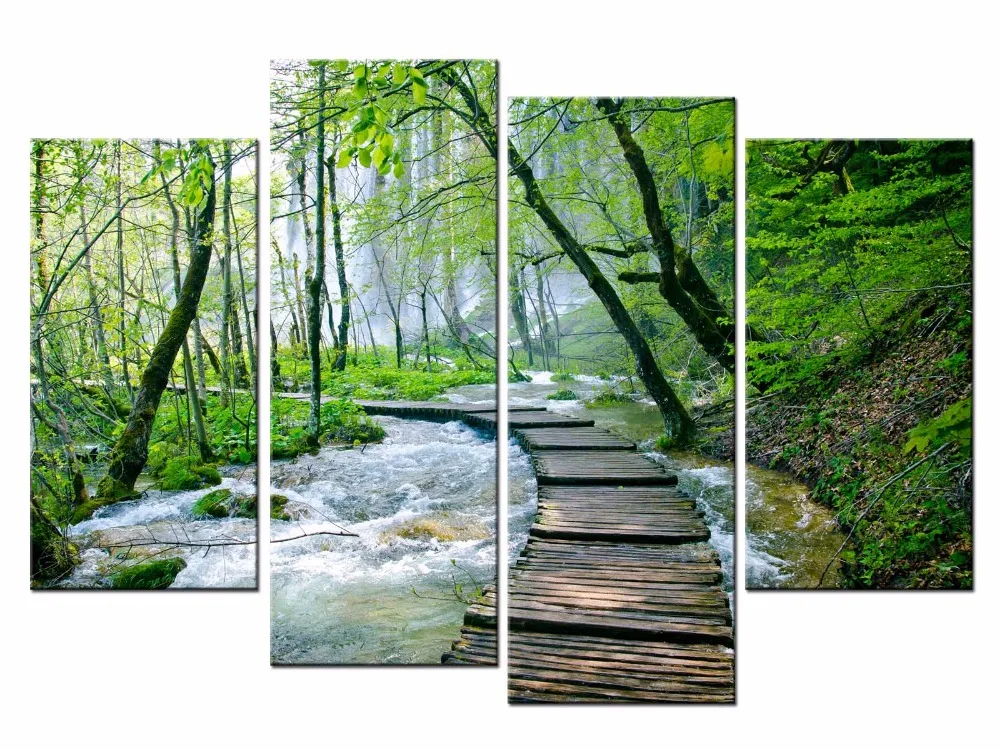 4 Piece Forest Waterfall Rock Lakes Nature Landscape Wall Art Picture Home Decoration Living Canvas Poster Printing JO13-09
4 Piece Forest Waterfall Rock Lakes Nature Landscape Wall Art Picture Home Decoration Living Canvas Poster Printing JO13-09
