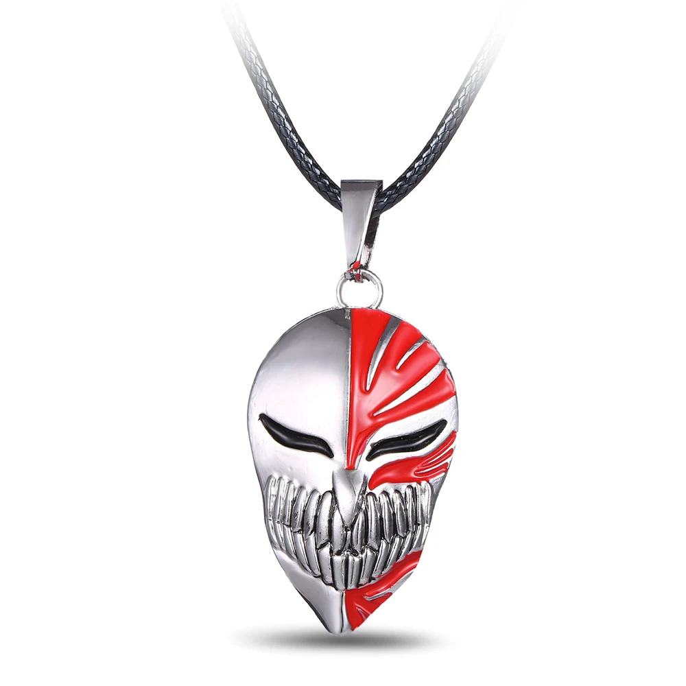 Movie Jewelry Bleach Necklace hot Anime series Alloy Red Silver bleach mask Cosplay pendant
Movie Jewelry Bleach Necklace hot Anime series Alloy Red Silver bleach mask Cosplay pendant