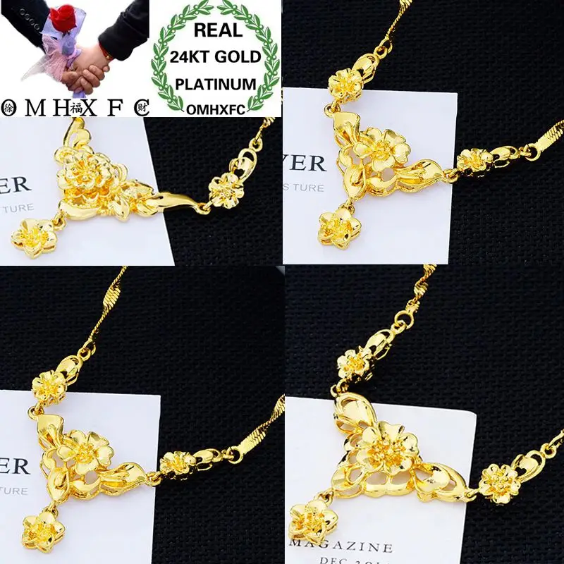 MHXFC Wholesale European Fashion Woman Female Party Birthday Wedding Gift Vintage Flower Real 24KT Gold Pendant Necklace NL175
MHXFC Wholesale European Fashion Woman Female Party Birthday Wedding Gift Vintage Flower Real 24KT Gold Pendant Necklace NL175