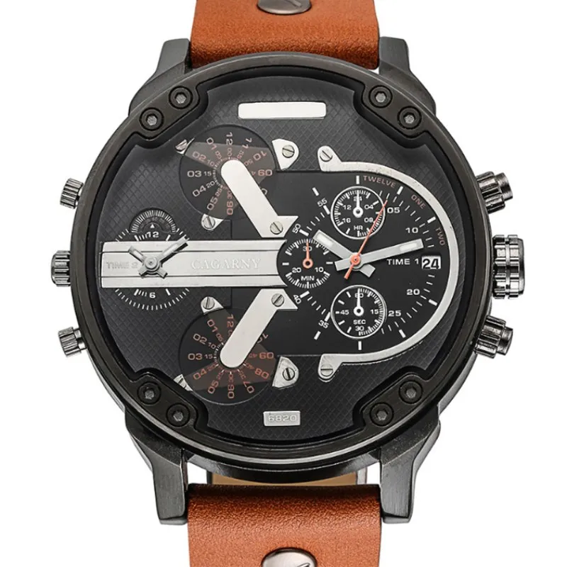 NATATE Men Watch Dual Movement Watch CAGARNY Waterproof Sport Military Quartz Men Luxury Brand Wrist Watch 0840
NATATE Men Watch Dual Movement Watch CAGARNY Waterproof Sport Military Quartz Men Luxury Brand Wrist Watch 0840