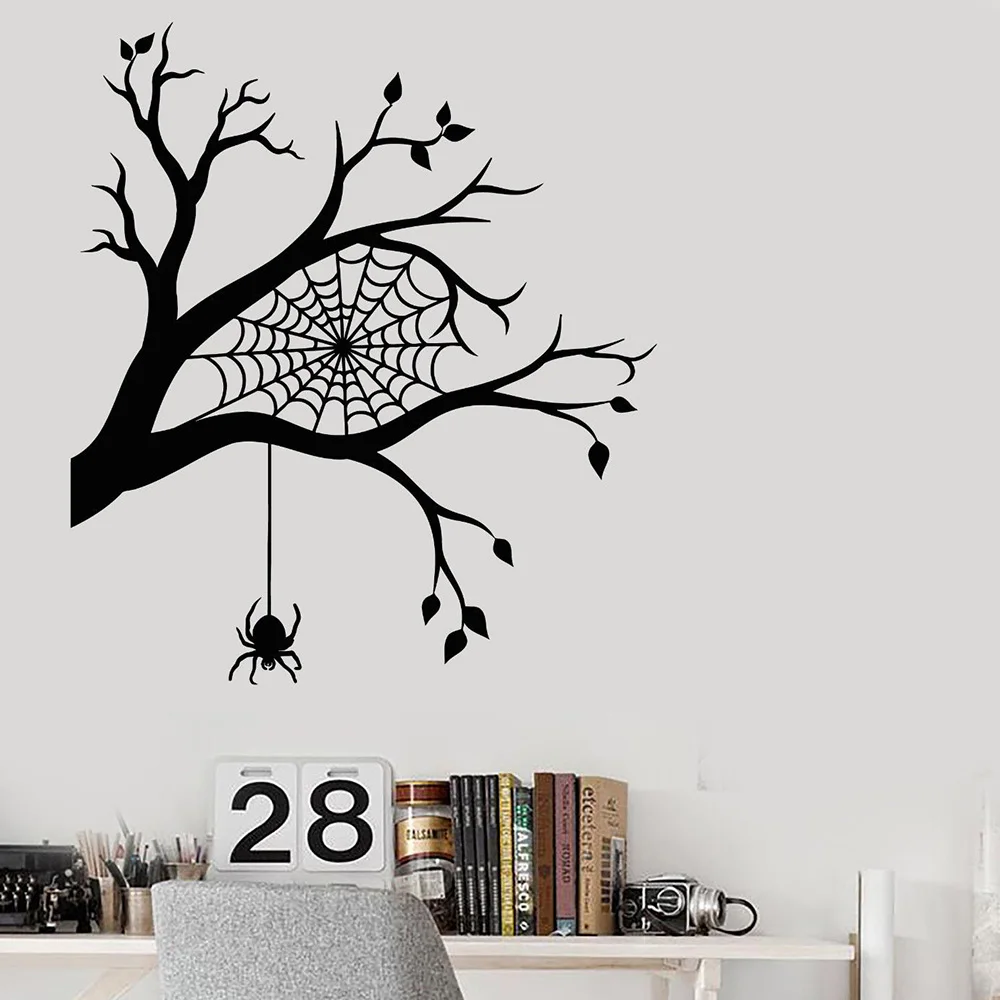 Modern Room Decor Wall Sticker Tree Branch Spider Web Spider Halloween Stickers Home Decoration Bedroom Funny Decals Z956
Modern Room Decor Wall Sticker Tree Branch Spider Web Spider Halloween Stickers Home Decoration Bedroom Funny Decals Z956