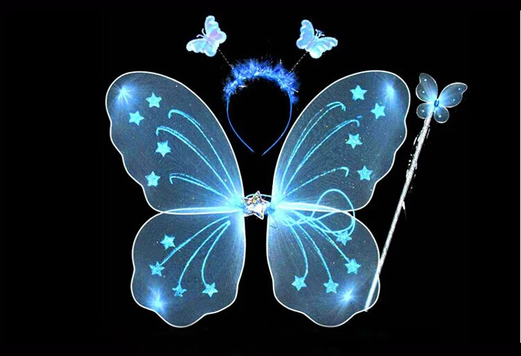 Комплект из 3 предметов сказочный костюм принцессы с бабочками для вечеринки