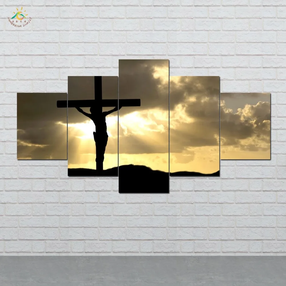 Jesus on the Crossing Wall Art Prints Canvas Art Painting Modular Picture And Vintag Poster Canvas Painting 5 Pieces
Jesus on the Crossing Wall Art Prints Canvas Art Painting Modular Picture And Vintag Poster Canvas Painting 5 Pieces