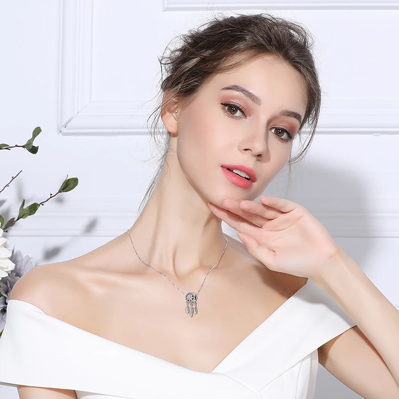Eudora Genuine 925 Sterling Silver Dreamcatcher Charms Pendant fit Women Necklaces Bracelets Pink Flower Beads Jewelry Making
Eudora Genuine 925 Sterling Silver Dreamcatcher Charms Pendant fit Women Necklaces Bracelets Pink Flower Beads Jewelry Making
