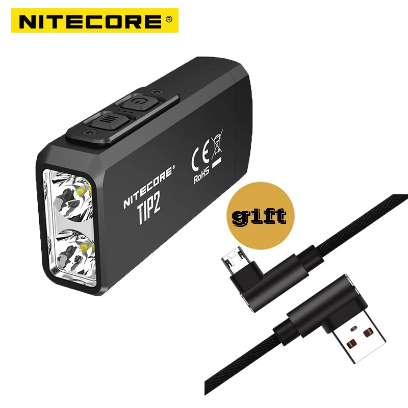 NITECORE TIP2 CREE XP-G3 S3 720 lumen USB Rechargeable Keychain LED light Flashlight torch with Battery with charger cable
NITECORE TIP2 CREE XP-G3 S3 720 lumen USB Rechargeable Keychain LED light Flashlight torch with Battery with charger cable