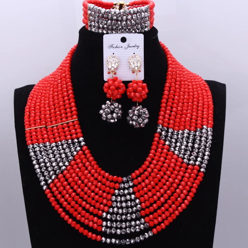 Fashion Bridal Jewelry Sets Wedding Engagement White 15 Layers African Nigerian Bead Necklace For Bridal Lady Free Shipping 2018
Fashion Bridal Jewelry Sets Wedding Engagement White 15 Layers African Nigerian Bead Necklace For Bridal Lady Free Shipping 2018