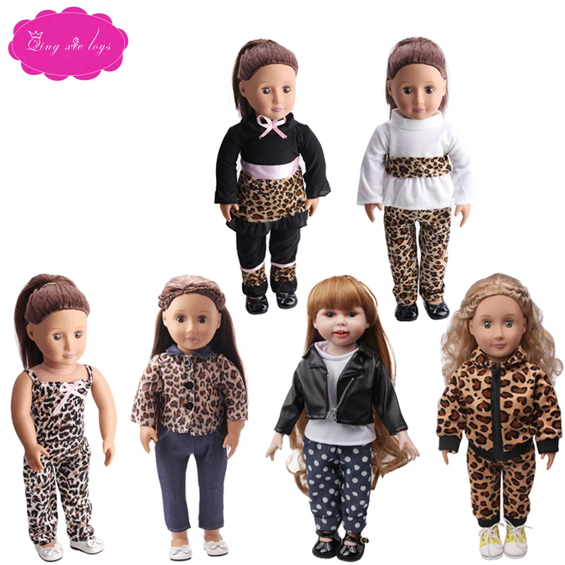 18 inch Girls doll clothes Stylish leopard print suit American new born dress Baby toys fit 43 cm baby dolls c97-ts84
18 inch Girls doll clothes Stylish leopard print suit American new born dress Baby toys fit 43 cm baby dolls c97-ts84