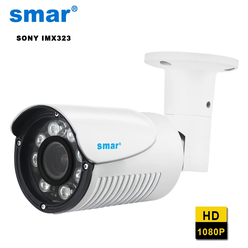 Фото Smar ip камера sony 1080P HI3516C + IMX323 авто зум 4X Моторизованный объектив 2 8 мм 12 Наружная(Aliexpress на русском)