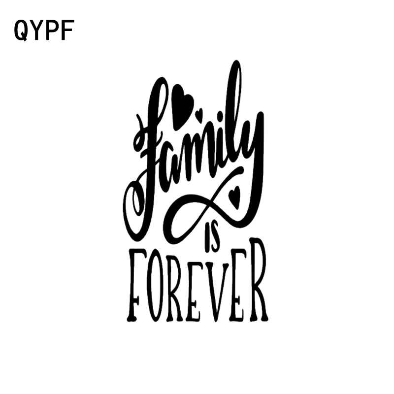 QYPF 9.6cm*17.3cm Fashion Family Is Forever Decoration Car Sticker Decal Black Silver For Vinyl C15-1473
QYPF 9.6cm*17.3cm Fashion Family Is Forever Decoration Car Sticker Decal Black Silver For Vinyl C15-1473
