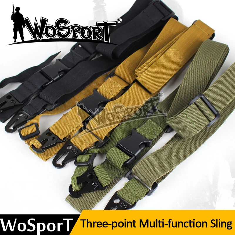 WOSPORT Hot Sale Three Point Rifle Sling Adjustable Bungee Tactical Airsoft Gun Strap Paintball Gun Sling for Hunting Army Green
WOSPORT Hot Sale Three Point Rifle Sling Adjustable Bungee Tactical Airsoft Gun Strap Paintball Gun Sling for Hunting Army Green