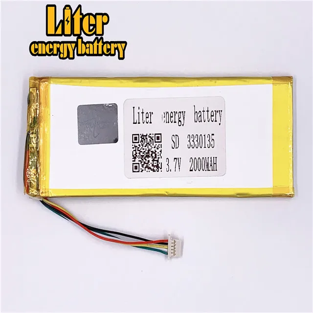 plug 1.0-5P Customized 3.7 V 3330135 3030135 2000mah li-polymer battery polymer rechargeable | Компьютеры и офис