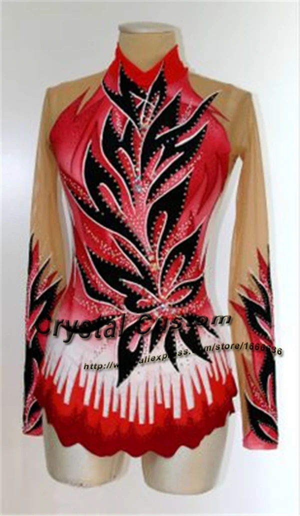 Художественные платья для занятия гимнастикой девочек красивое новое Брендовое