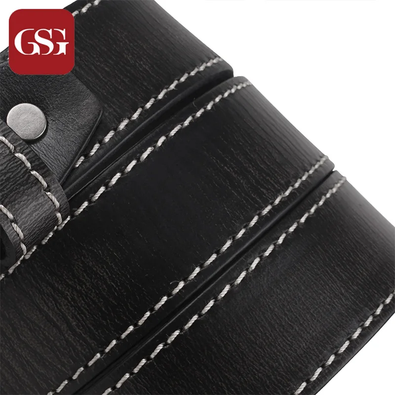 GSG Mens Cow Leather Belts with Pin Buckle Vintage Casual Handmade Long Wide Jean Belts for Man Males Brown Gray 110 115 120cm
GSG Mens Cow Leather Belts with Pin Buckle Vintage Casual Handmade Long Wide Jean Belts for Man Males Brown Gray 110 115 120cm