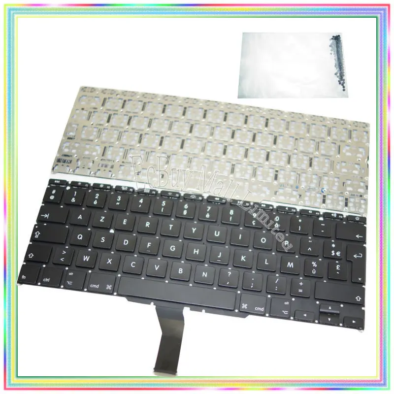 Brand new AZERTY FR French France Keyboard without Backlight & keyboard screws for Macbook Air 11.6" A1370 A1465 2011-2014 Years
Brand new AZERTY FR French France Keyboard without Backlight & keyboard screws for Macbook Air 11.6" A1370 A1465 2011-2014 Years