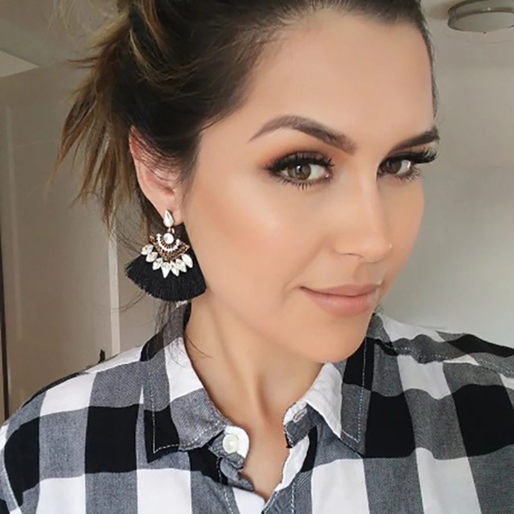 Exaggerate Women Ethnic Vintage Drop Earrings Long Fringe Earrings Boho Statement Jewelry Tassel Earrings pendientes flecos
Exaggerate Women Ethnic Vintage Drop Earrings Long Fringe Earrings Boho Statement Jewelry Tassel Earrings pendientes flecos
