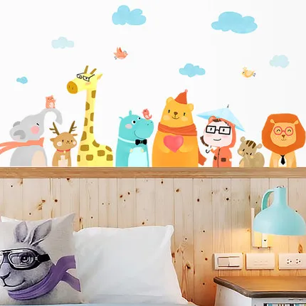 Children Cartoon Animal Friends Wall Sticker DIY Kindergarten Kids Poster Baby Room Home House Decor Wallpaper Wall Pictures
Children Cartoon Animal Friends Wall Sticker DIY Kindergarten Kids Poster Baby Room Home House Decor Wallpaper Wall Pictures