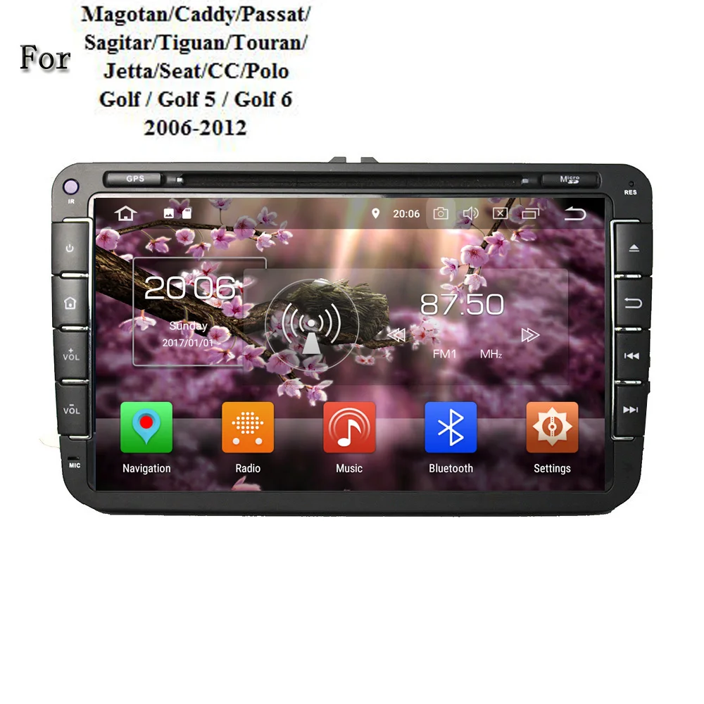 Android 8 0 оперативной памяти 4 г ROM 32 Специальный автомобильный GPS для VW Passat B6 B7 CC Glof