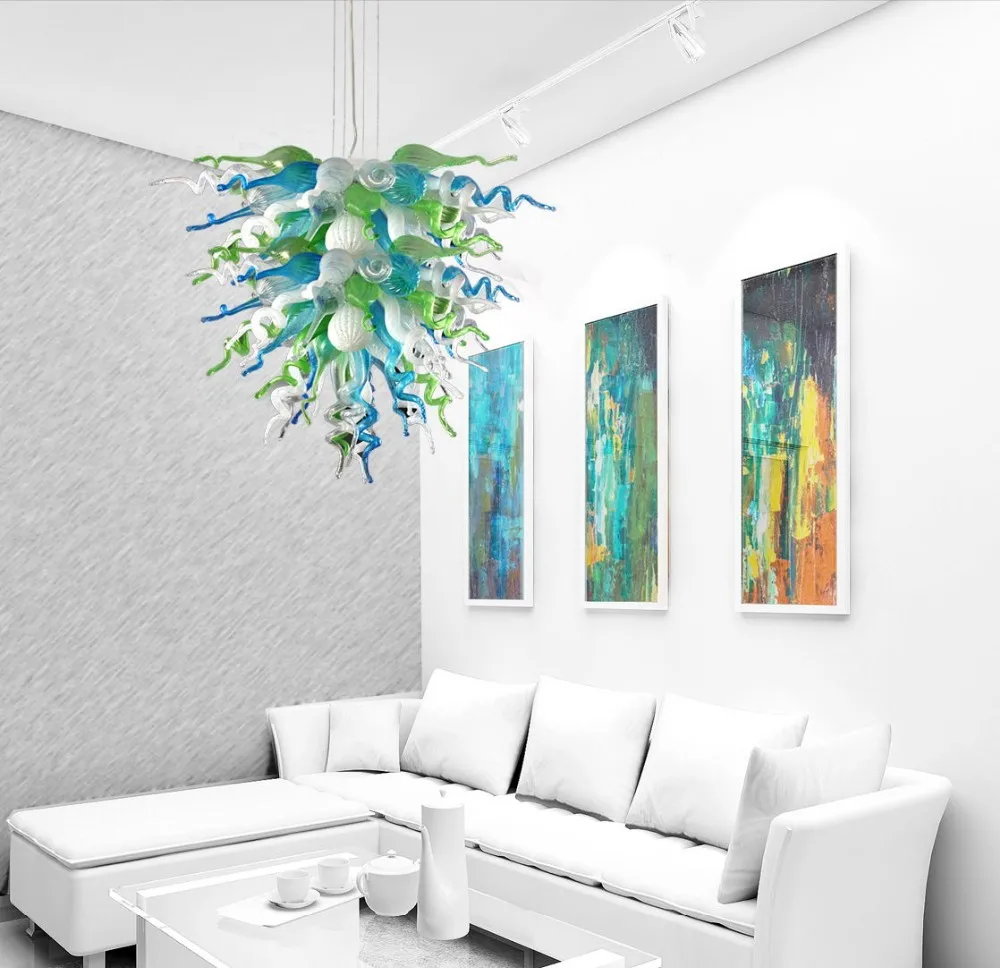 

Hot Selling Hotel Lobby Decor Dale Chihuly Style blown glass Chandeliers LED Chandelier Lighting