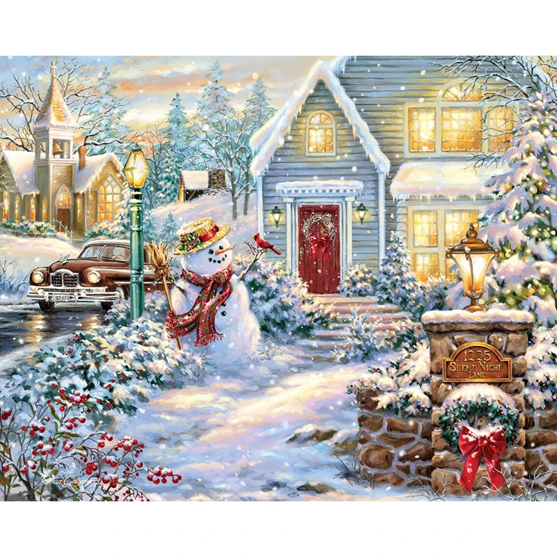 5D DIY diamond embroidery house with snowman diamond painting Cross Stitch full square Rhinestone mosaic home decoration
5D DIY diamond embroidery house with snowman diamond painting Cross Stitch full square Rhinestone mosaic home decoration