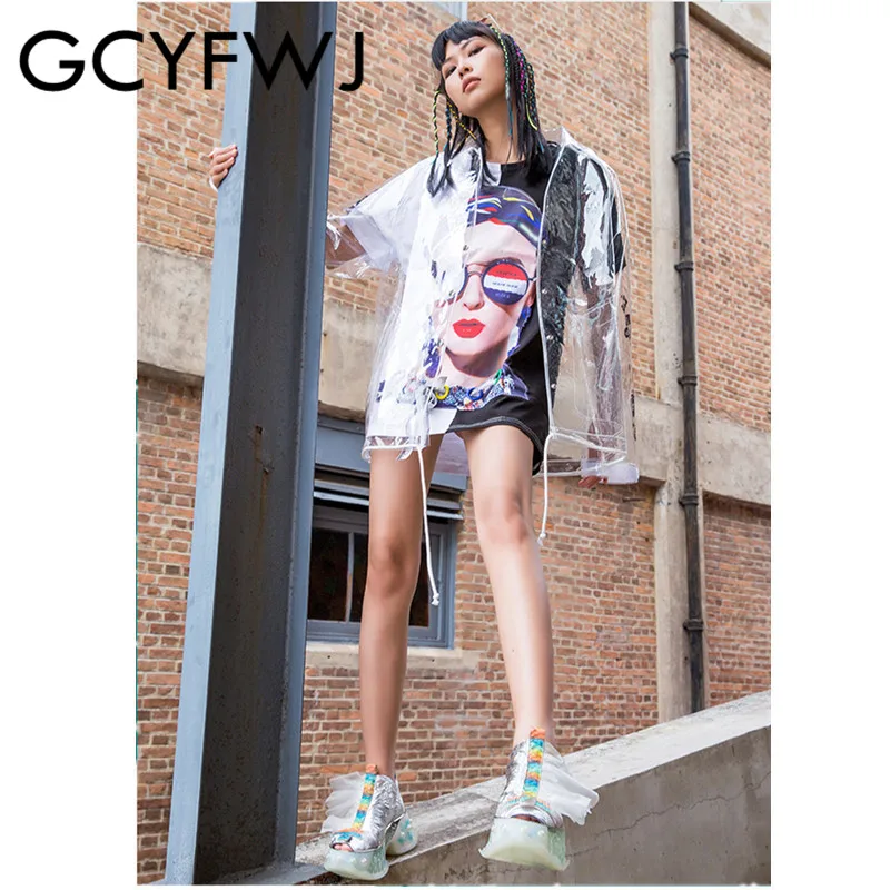 GCYFWJ/женские кроссовки коллекция 2019 года сандалии с широко открытым носком из