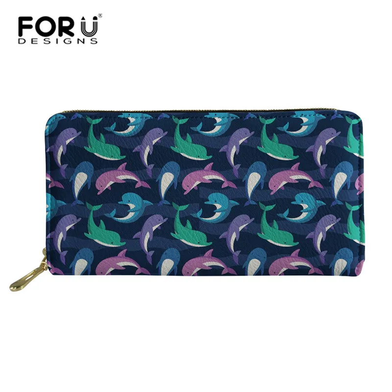 FORUDESIGNS Dolphin Print Women Wallets Leather Women Purse High Quality Wallet Female Clutch Large Capacity Phone Money Bag
FORUDESIGNS Dolphin Print Women Wallets Leather Women Purse High Quality Wallet Female Clutch Large Capacity Phone Money Bag