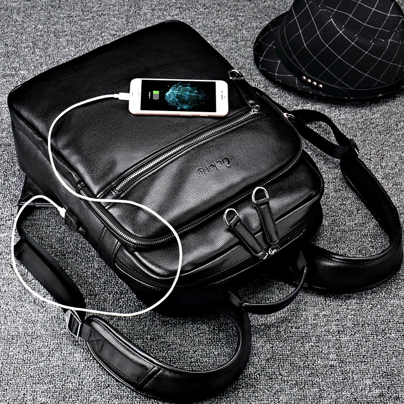 LIELANG 2019 Men Backpack Fashion PU Leather Backpacks Laptop Bags External USB Charge Computer Antitheft Backpack
LIELANG 2019 Men Backpack Fashion PU Leather Backpacks Laptop Bags External USB Charge Computer Antitheft Backpack