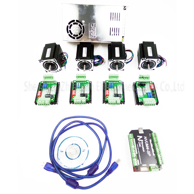 top grademach3 CNC USB 4 Axis Kit4pcs TB6600 driver USB stepper motor controller card 100KHz 4pcs nema23 270oz-in motorpower
top grademach3 CNC USB 4 Axis Kit4pcs TB6600 driver USB stepper motor controller card 100KHz 4pcs nema23 270oz-in motorpower