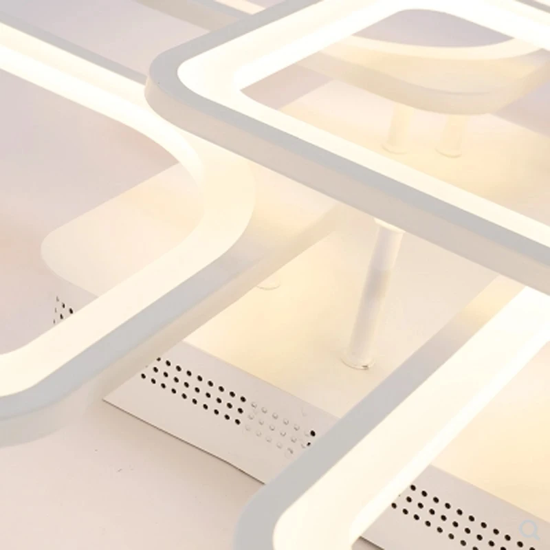 Modern minimalist square combination ceiling lamp white paint metal living room decoration LED chips dimmable acrylic lighting
Modern minimalist square combination ceiling lamp white paint metal living room decoration LED chips dimmable acrylic lighting