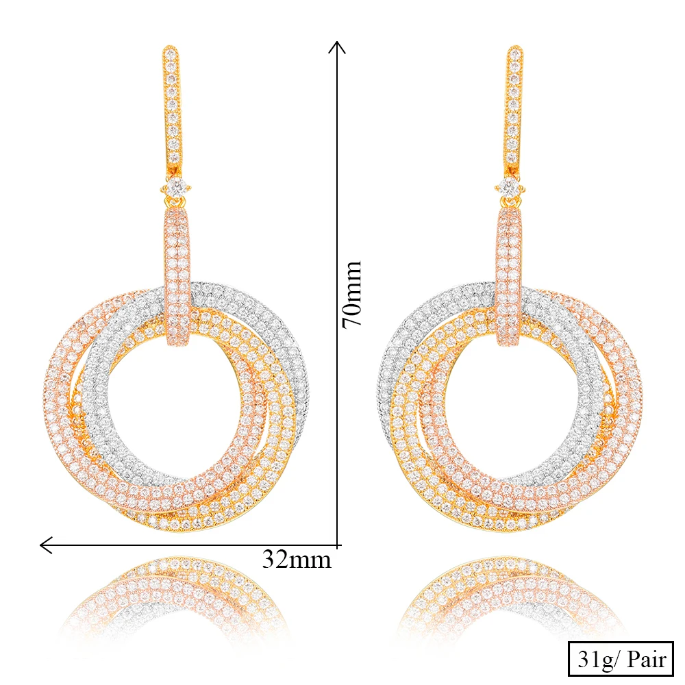 missvikki New Luxury Round Circles Earrings Deaign Indian Dubai African Nigerian Earrings for Noble Women Bridal Wedding Jewelry
missvikki New Luxury Round Circles Earrings Deaign Indian Dubai African Nigerian Earrings for Noble Women Bridal Wedding Jewelry