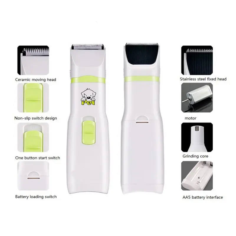 2 in 1 Pet Dog Cat Hair Trimmer Paw Nail Grinder Grooming Clippers Nail Cutter Hair Cutting Machine
2 in 1 Pet Dog Cat Hair Trimmer Paw Nail Grinder Grooming Clippers Nail Cutter Hair Cutting Machine