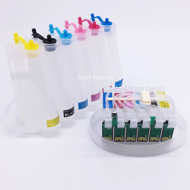 T0791 T0796 CISS чернильная система с чипом сброса для Epson 1400 PX700W PX800FW P50 PX830FWD Artisan 1430 без