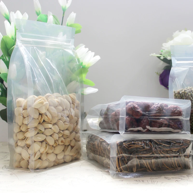 50pcs in/ Sizes cm PET Material transparent 8 Sides Gusset zipper lock Plastic storage bags snacks storage bag Retail packages
50pcs in/ Sizes cm PET Material transparent 8 Sides Gusset zipper lock Plastic storage bags snacks storage bag Retail packages