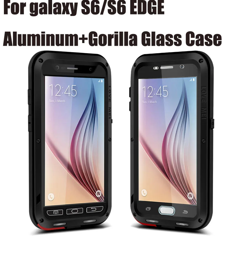 30pc/lot DHL Free for Samsung GALAXY S6 EDGE S6 Shock Drop Snow Waterproof Case Lovemei Aluminum + Gorilla glass
30pc/lot DHL Free for Samsung GALAXY S6 EDGE S6 Shock Drop Snow Waterproof Case Lovemei Aluminum + Gorilla glass