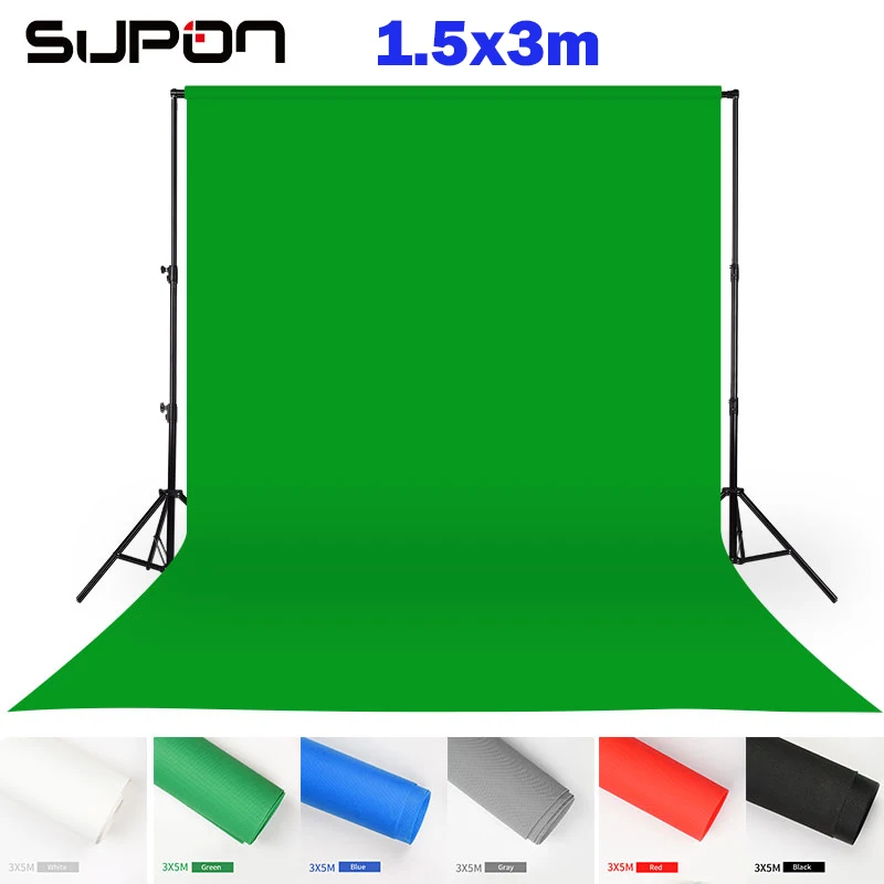 6 Colors Options 1.5 x 3m Non-Woven Fabrics Backdrop Screen Chroma key Background Backdrop Cloth for Studio Photo lighting
6 Colors Options 1.5 x 3m Non-Woven Fabrics Backdrop Screen Chroma key Background Backdrop Cloth for Studio Photo lighting