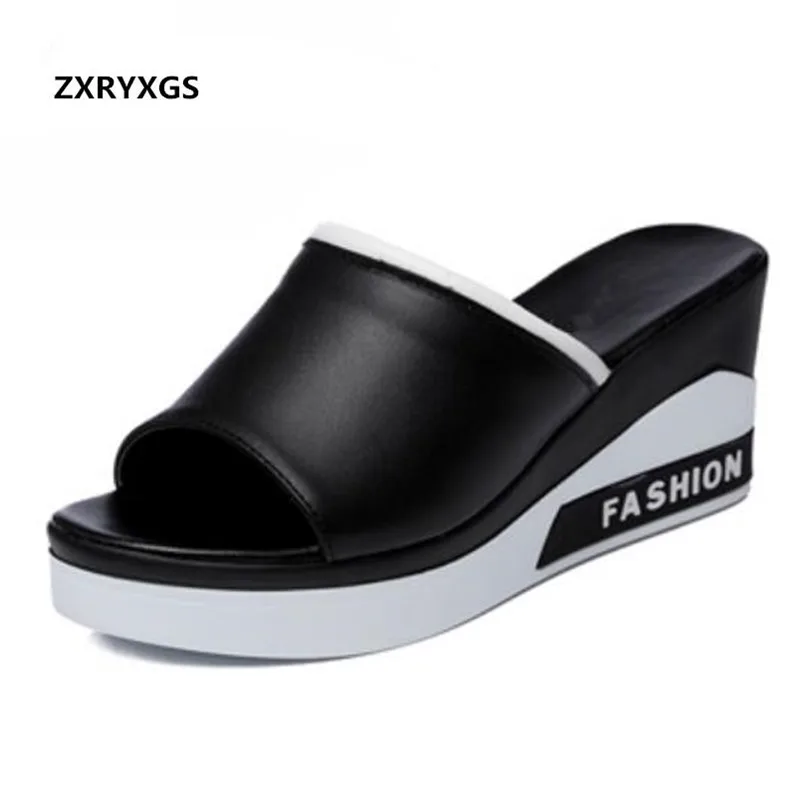 Hot Selling 2021 New Summer Leather Sandals Comfotable Wedges Casual Shoes Woman Sandals Fashion Thick Bottom Leather Slippers
Hot Selling 2021 New Summer Leather Sandals Comfotable Wedges Casual Shoes Woman Sandals Fashion Thick Bottom Leather Slippers
