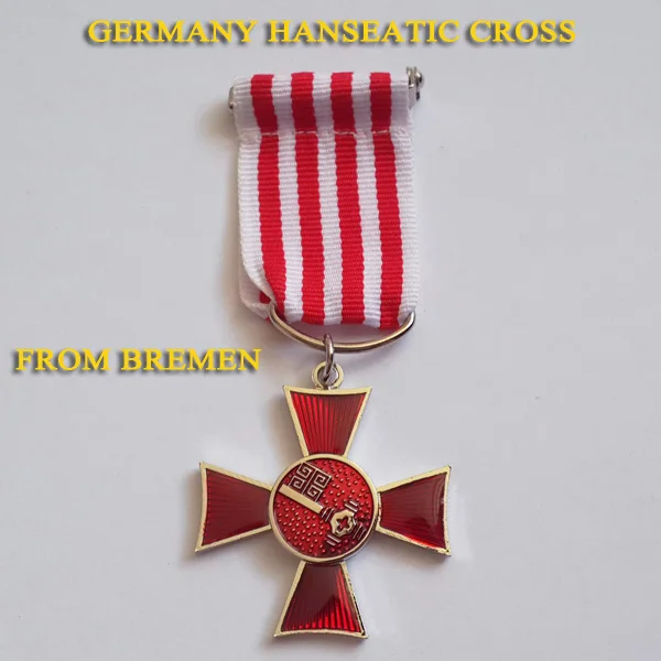 XDM0028 Hanseatic Cross из Германии немецкая компания Hanseatenkreuz наградная медалью city stairs Bremen