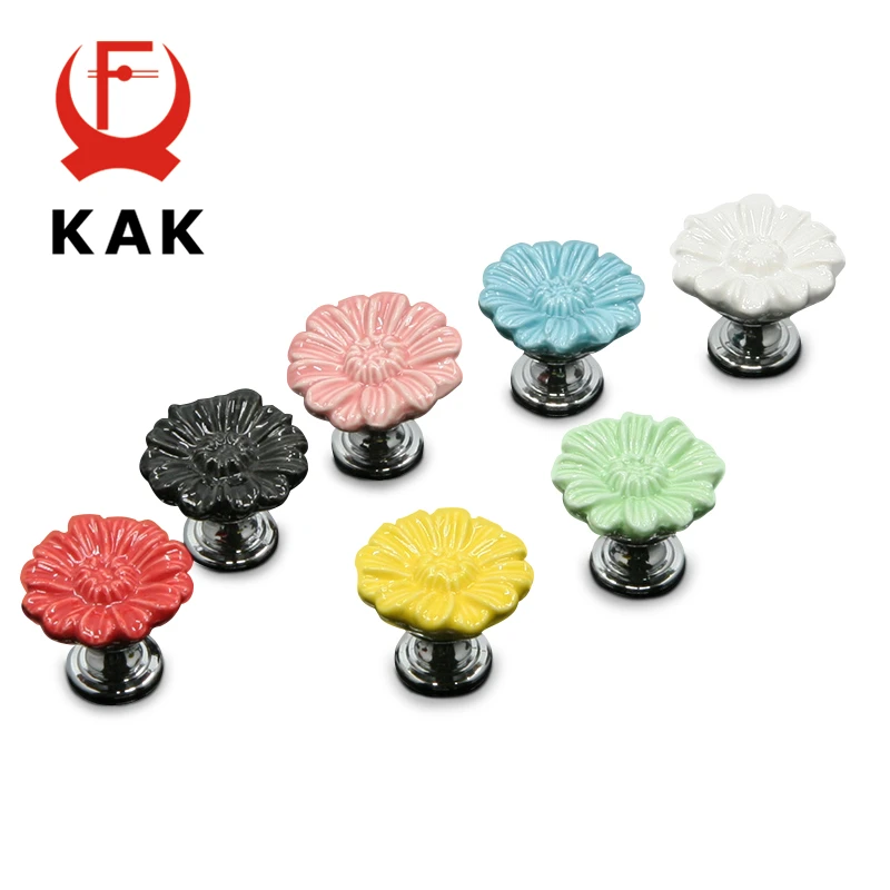 KAK Chrysanthemum Ceramic Handles Drawer Knobs Cupboard Door Handles for Kids Room Cabinet Handles with screws Furniture Handles
KAK Chrysanthemum Ceramic Handles Drawer Knobs Cupboard Door Handles for Kids Room Cabinet Handles with screws Furniture Handles