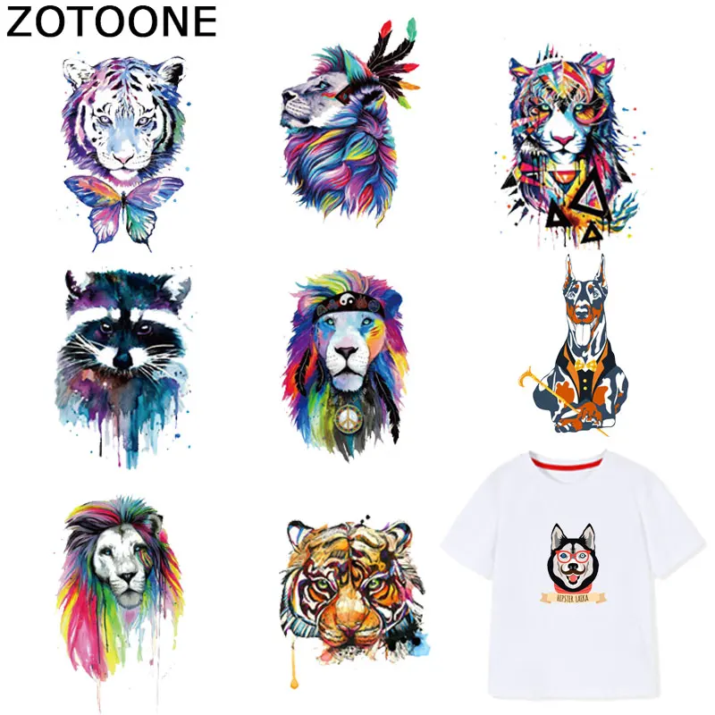 ZOTOONE Tiger Dog Lion Fox Patches Iron on Transfers for Clothes T-shirt Heat Transfer Animal Sticker DIY Accessory Appliques F1
ZOTOONE Tiger Dog Lion Fox Patches Iron on Transfers for Clothes T-shirt Heat Transfer Animal Sticker DIY Accessory Appliques F1