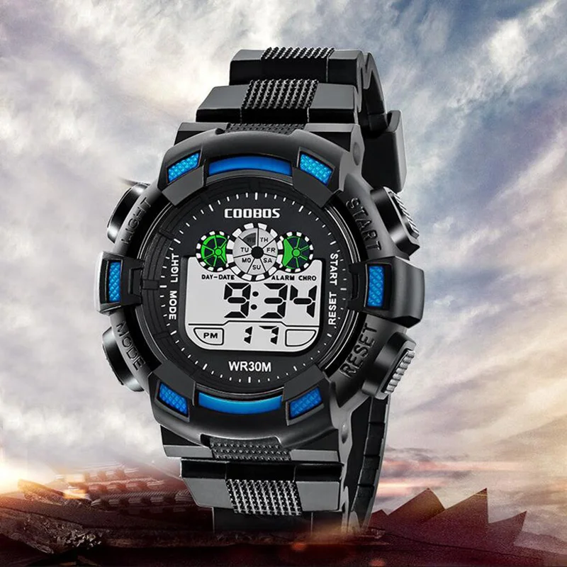 Sports Men LED Electronic Watch Outdoor Life Waterproof Watch Fashion Digital Wrist Watches Mens Hot Sale Military Wristwatch
Sports Men LED Electronic Watch Outdoor Life Waterproof Watch Fashion Digital Wrist Watches Mens Hot Sale Military Wristwatch
