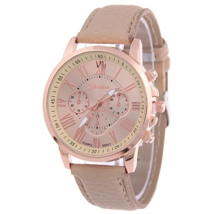 2018 New Geneva Brand Rose Gold Case PU Leather Watches Women Men Casual Dress Quartz Wrist Watch Relojes Mujer
2018 New Geneva Brand Rose Gold Case PU Leather Watches Women Men Casual Dress Quartz Wrist Watch Relojes Mujer