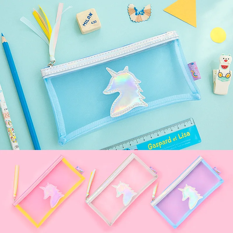 1 Pcs Kawaii laser Pu Pencil Case Unicorn Cartoon Gift Estuches School Pencil Box Makeup Pencil Bag School Supplies Stationery
1 Pcs Kawaii laser Pu Pencil Case Unicorn Cartoon Gift Estuches School Pencil Box Makeup Pencil Bag School Supplies Stationery