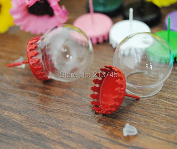 SLAE Free ship! 50sets/lot 20*15mm glass bubble & red earring base&plug set DIY glass cover bottle glass globe earring set
SLAE Free ship! 50sets/lot 20*15mm glass bubble & red earring base&plug set DIY glass cover bottle glass globe earring set